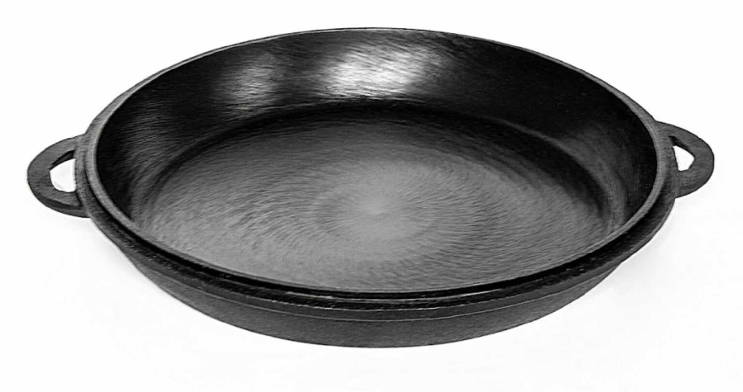 Казан DavrMetall Казан с крышкой сковородкой 6 л (плоское дно) фотография 5