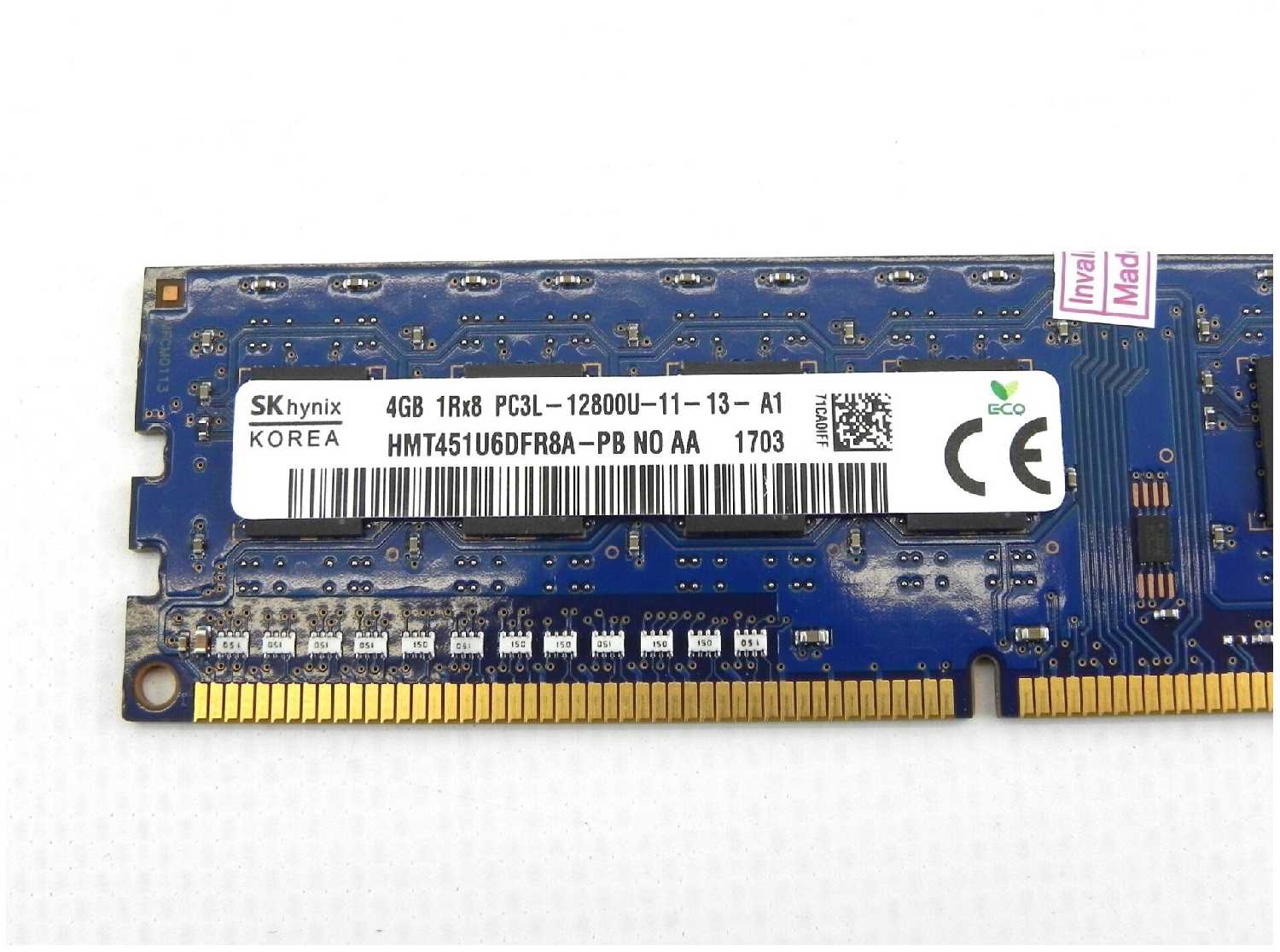 Оперативная память 4 ГБ 1 шт. Hynix DDR3L 1600 DIMM 4Gb HMT451U6DFR8A-PB фотография 1