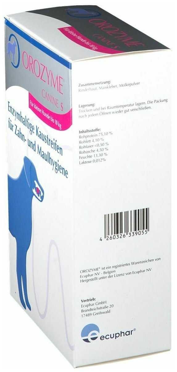 Жевательные полоски Orozyme Kaustreifen S для собак до 10кг фотография 2