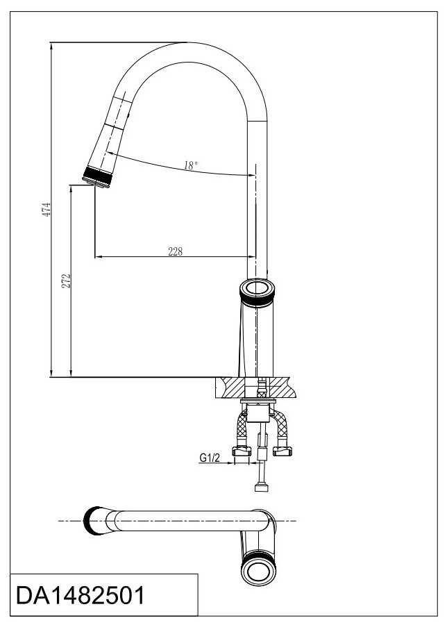Смеситель D&K DA1482501 фотография 2