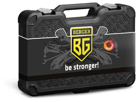 Набор автомобильных инструментов BERGER Хоф BG108-1214 (108 предм.) фотография 1