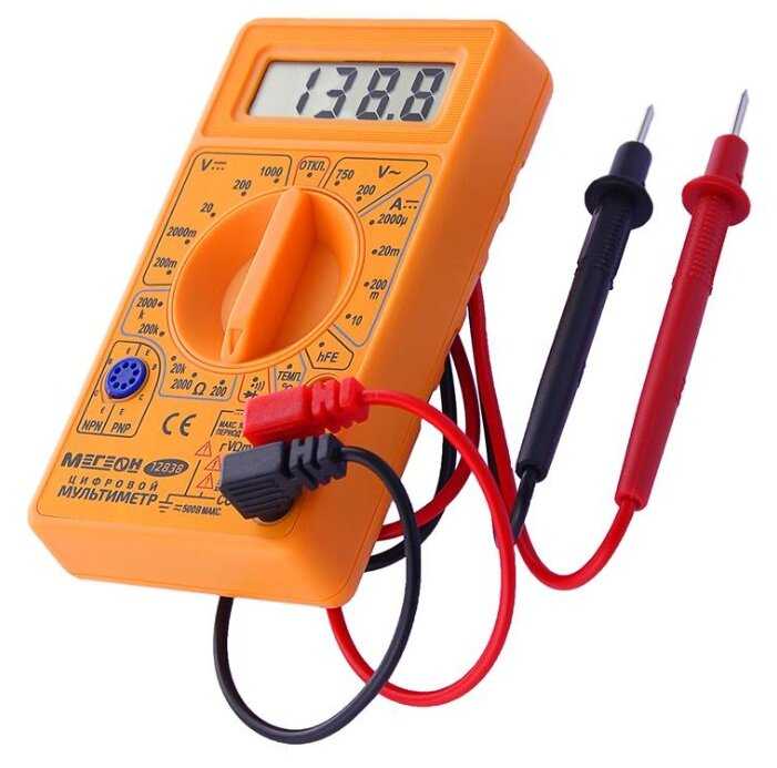 Мультиметр цифровой МЕГЕОН 12838 фотография 1