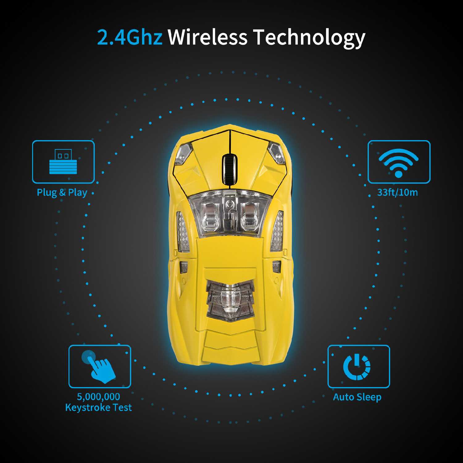 Беспроводная мышь Lamborghini sports car фотография 14