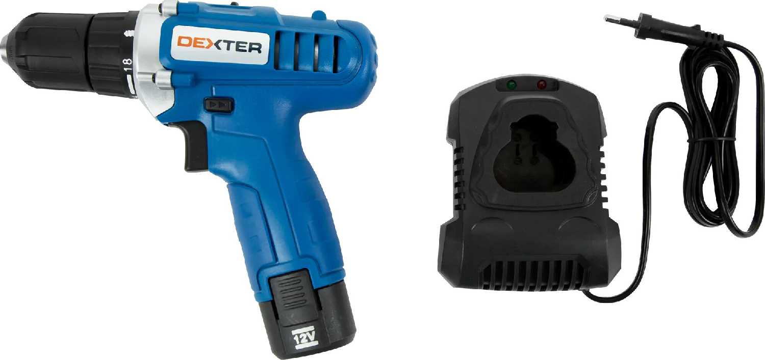 Дрель аккумуляторная Dexter ML-CD62-120S, 12 В Li-ion 1.5 Ач фотография 4