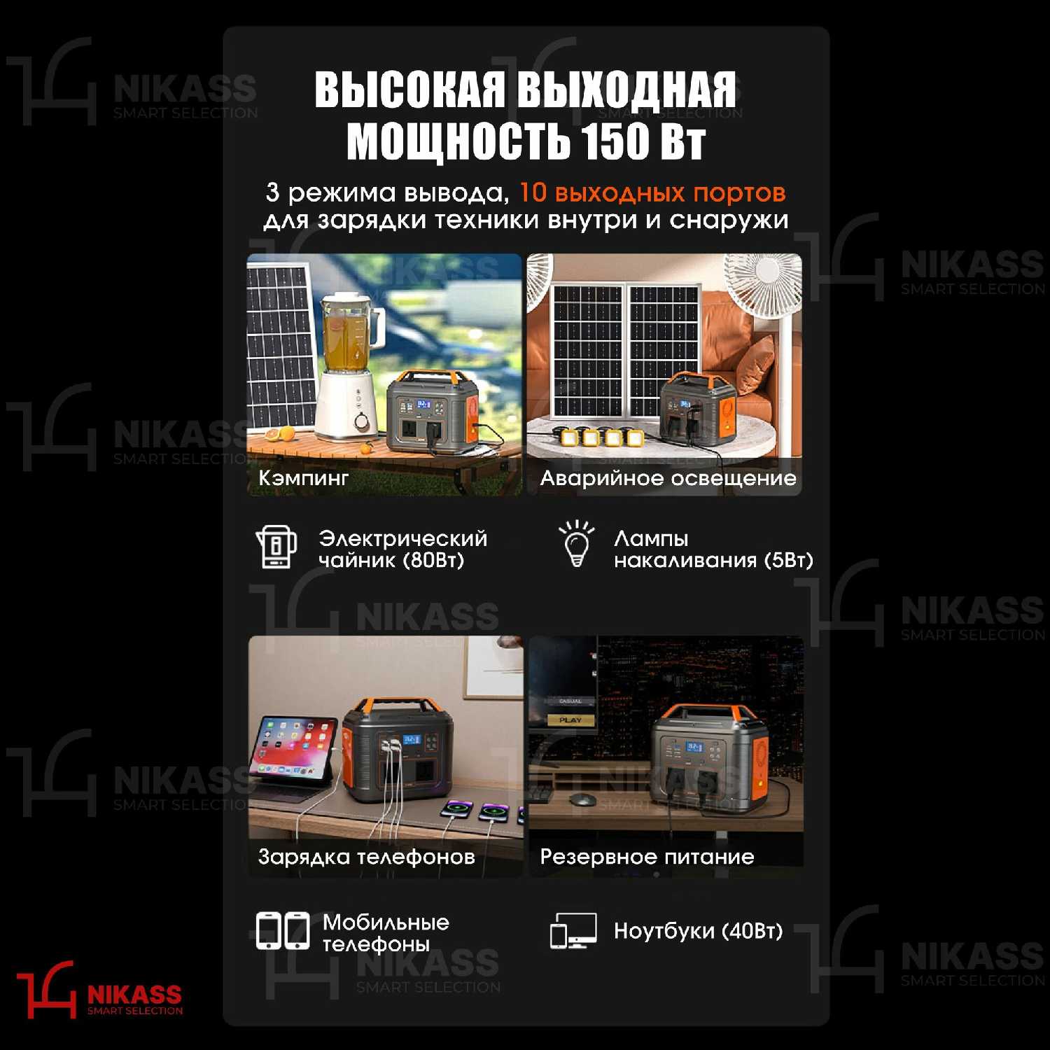 Портативная электростанция Портативная электростанция (600W) фотография 3