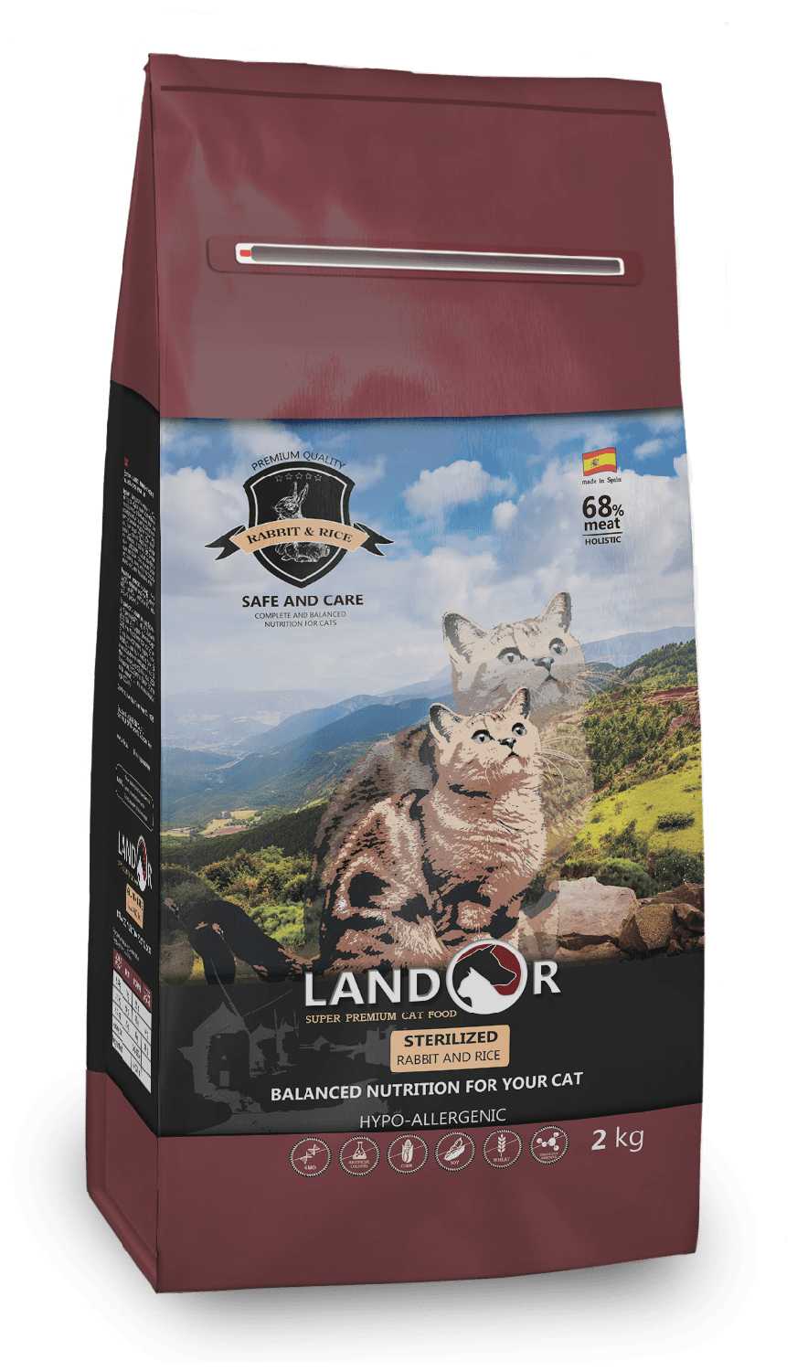 Корм Landor с кроликом, с рисом