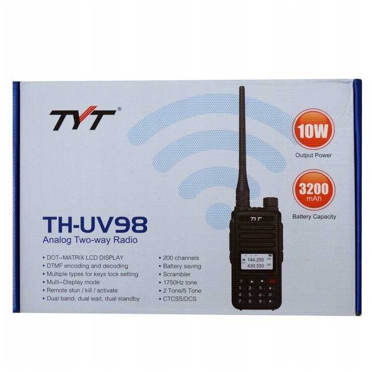 Рация TYT TH-UV98 (UHF; VHF; IP56) фотография 8