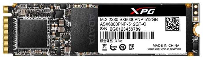 Твердотельный накопитель ADATA XPG SX6000 Pro 512GB