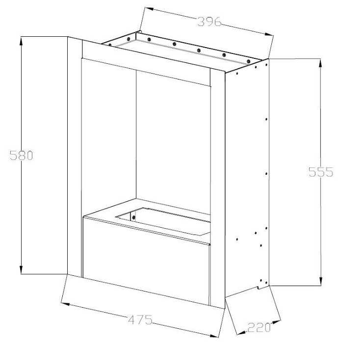 Биокамин встроенный Silver Smith SHELL фотография 3