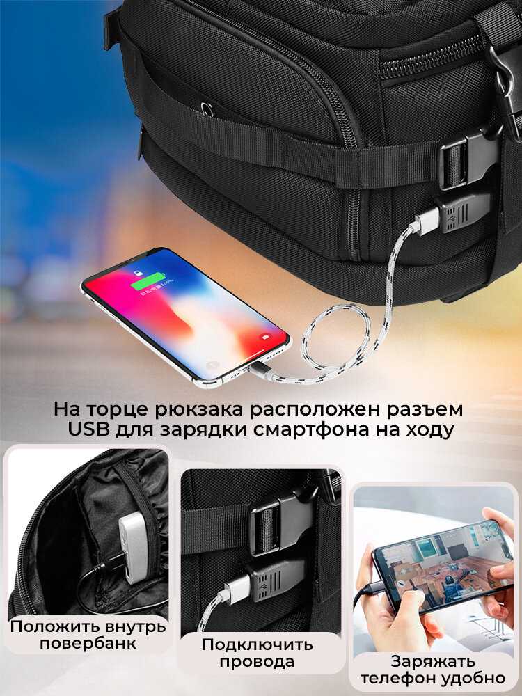 Рюкзак Ozuko Рюкзак-антивор (23л) фотография 5