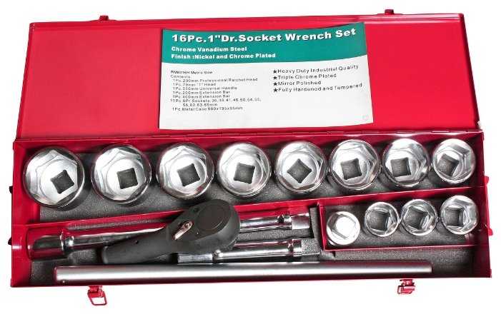 Набор торцевых головок JTC AUTO TOOLS H816M, 16 предм. фотография 1