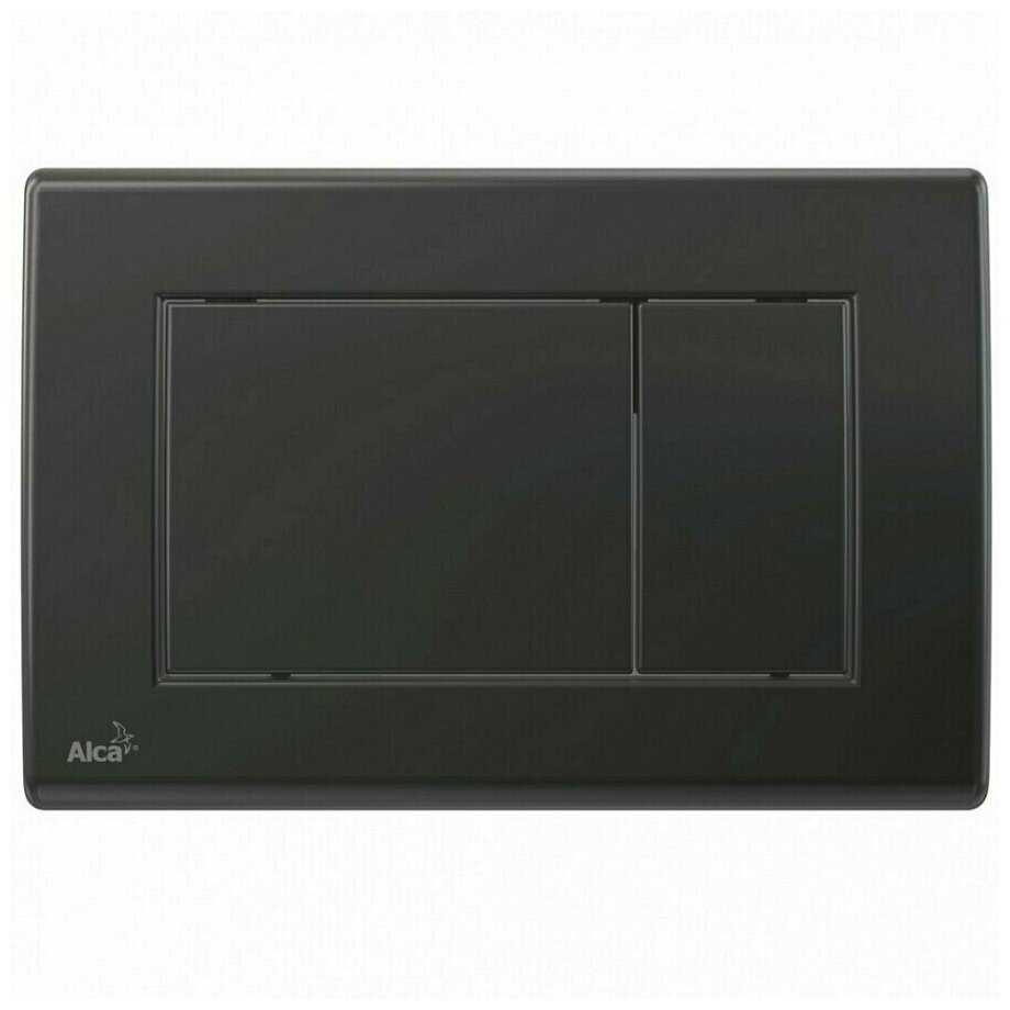 AlcaPlast M278 Кнопка смыва, черная матовая фотография 1