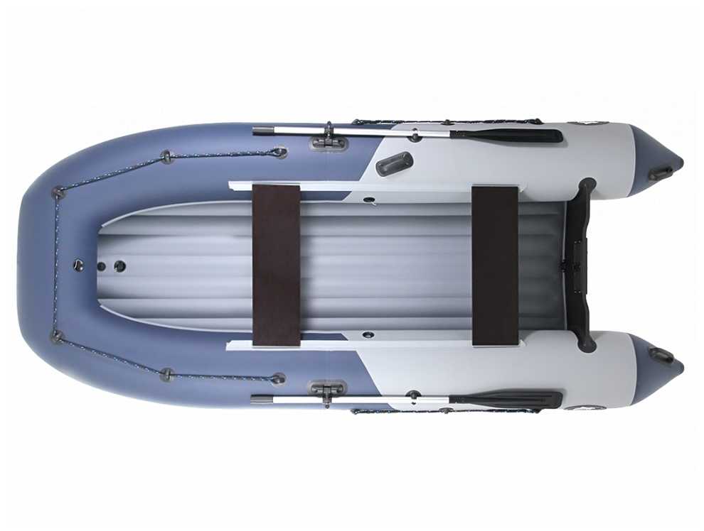 Надувная лодка НДНД Grouper 350 серо-синий