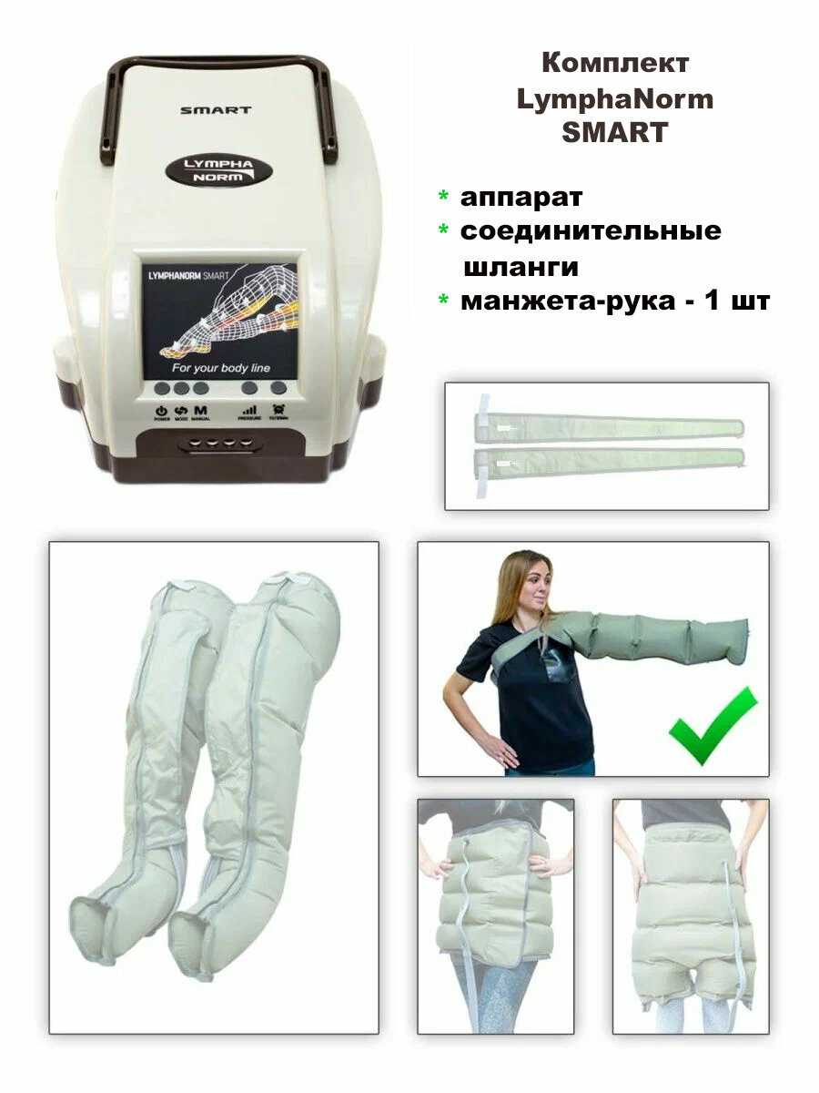 SMART LymphaNorm (2 манжеты для ног XL + 1 манжета-шорты) фотография 17