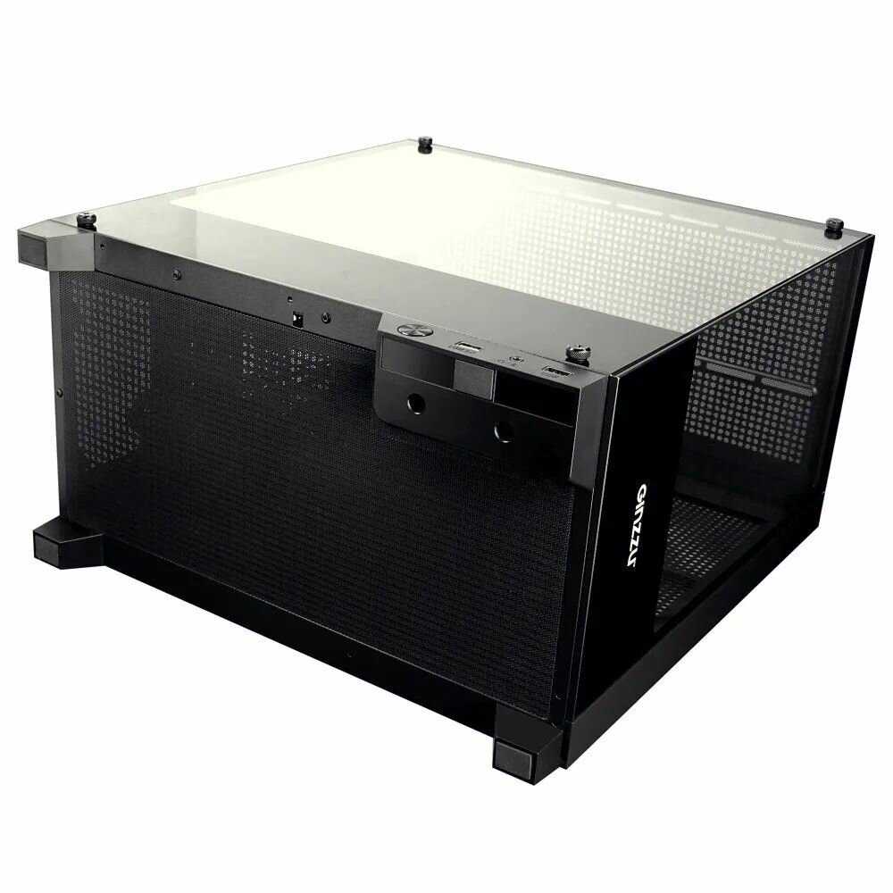 Корпус GINZZU CL570 mATX NoPSU T.Glass Acryl Side фотография 2