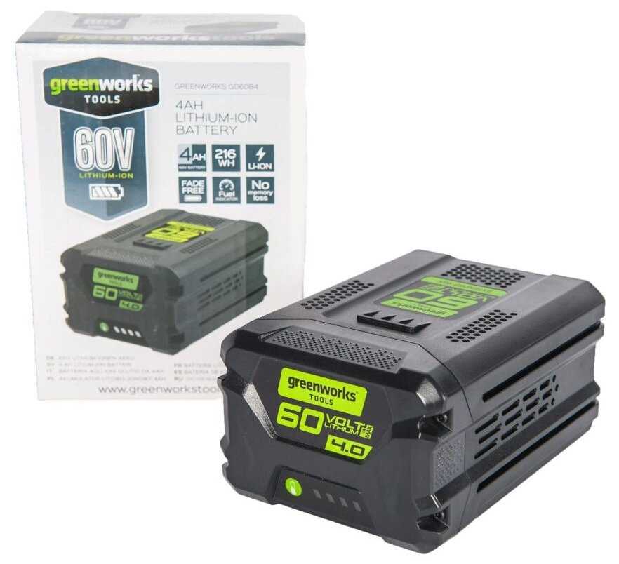 Аккумулятор Greenworks G60B4 (2918407) фотография 4