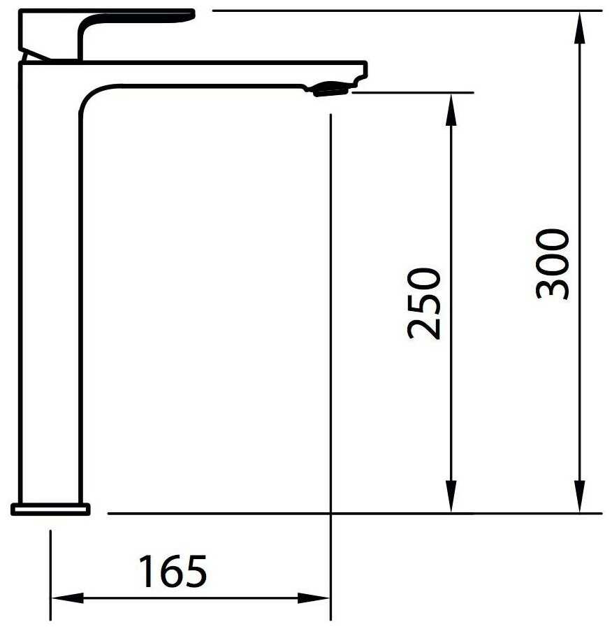 Смеситель для раковины (умывальника) Clever Saona Slim 60118, рычажный фотография 2