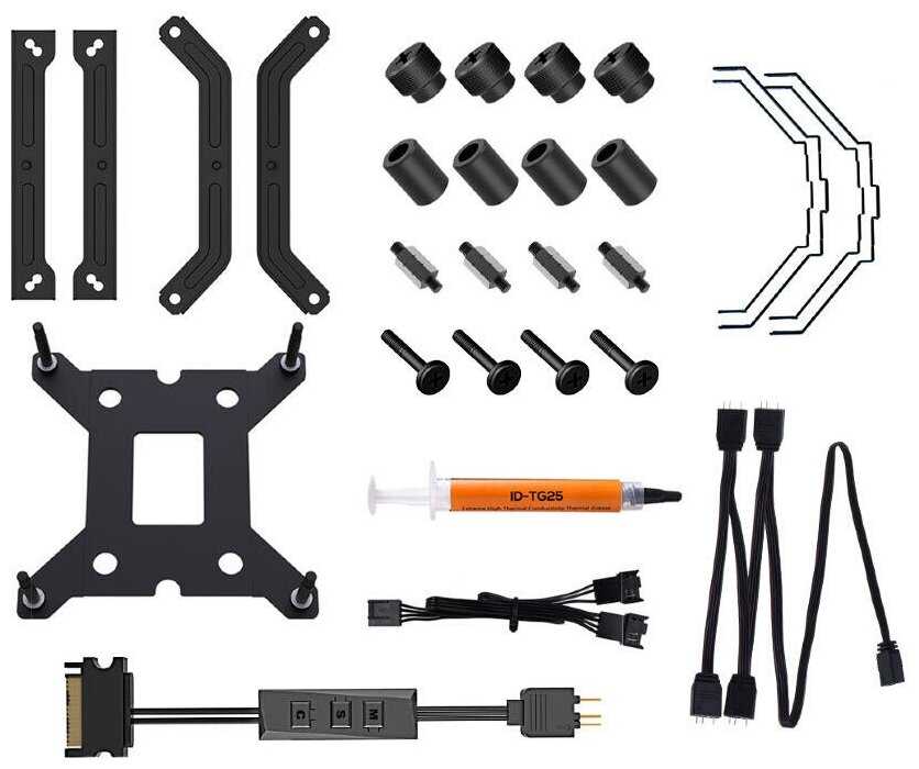 Кулер для процессора ID-COOLING SE-224-XT ARGB DUET черный/ARGB фотография 7