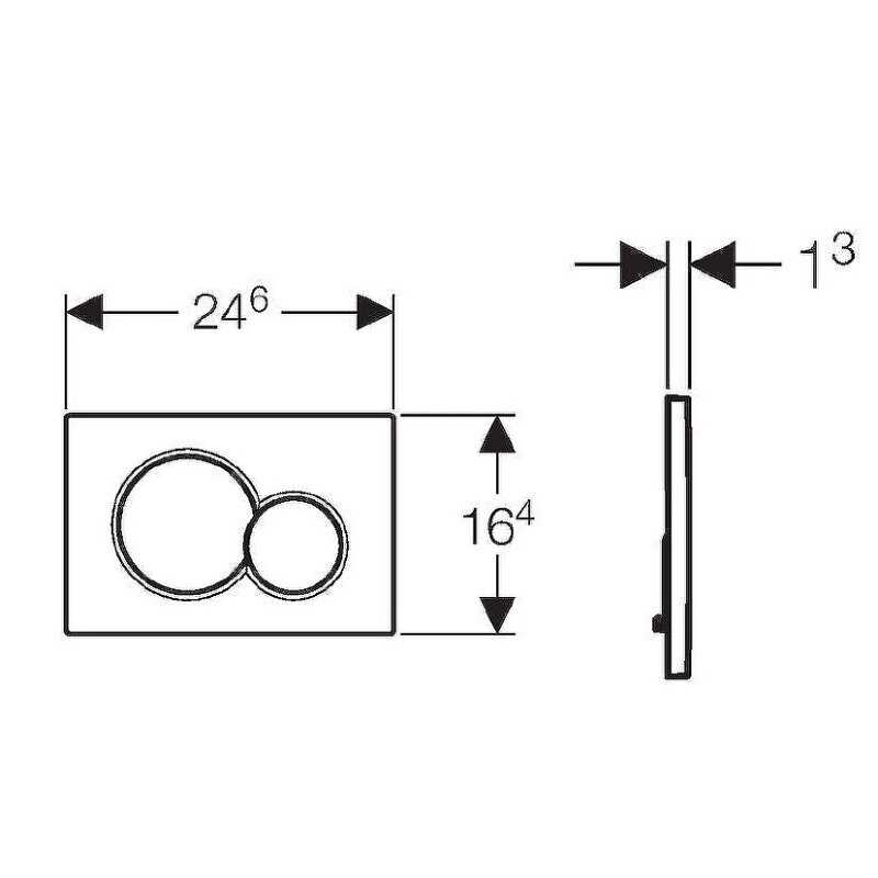 Кнопка смыва GEBERIT Sigma 01 (115.770. JQ.5) фотография 18