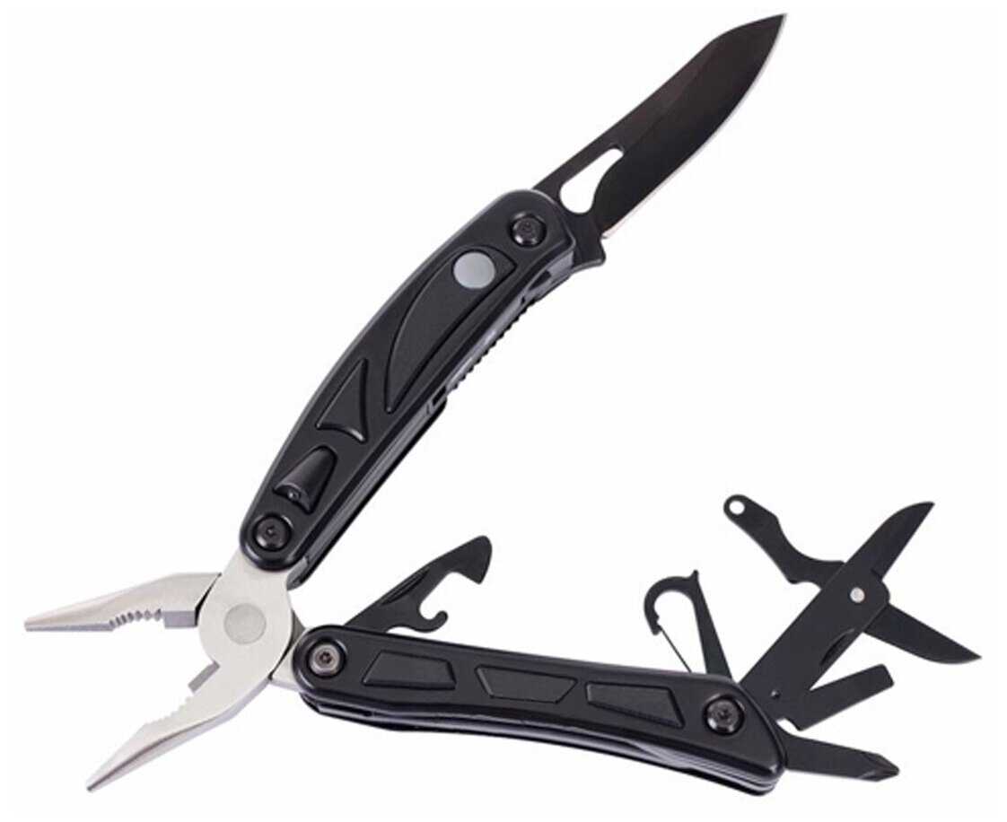 Мультитул Pirat H2086, черный, 8 инструментов