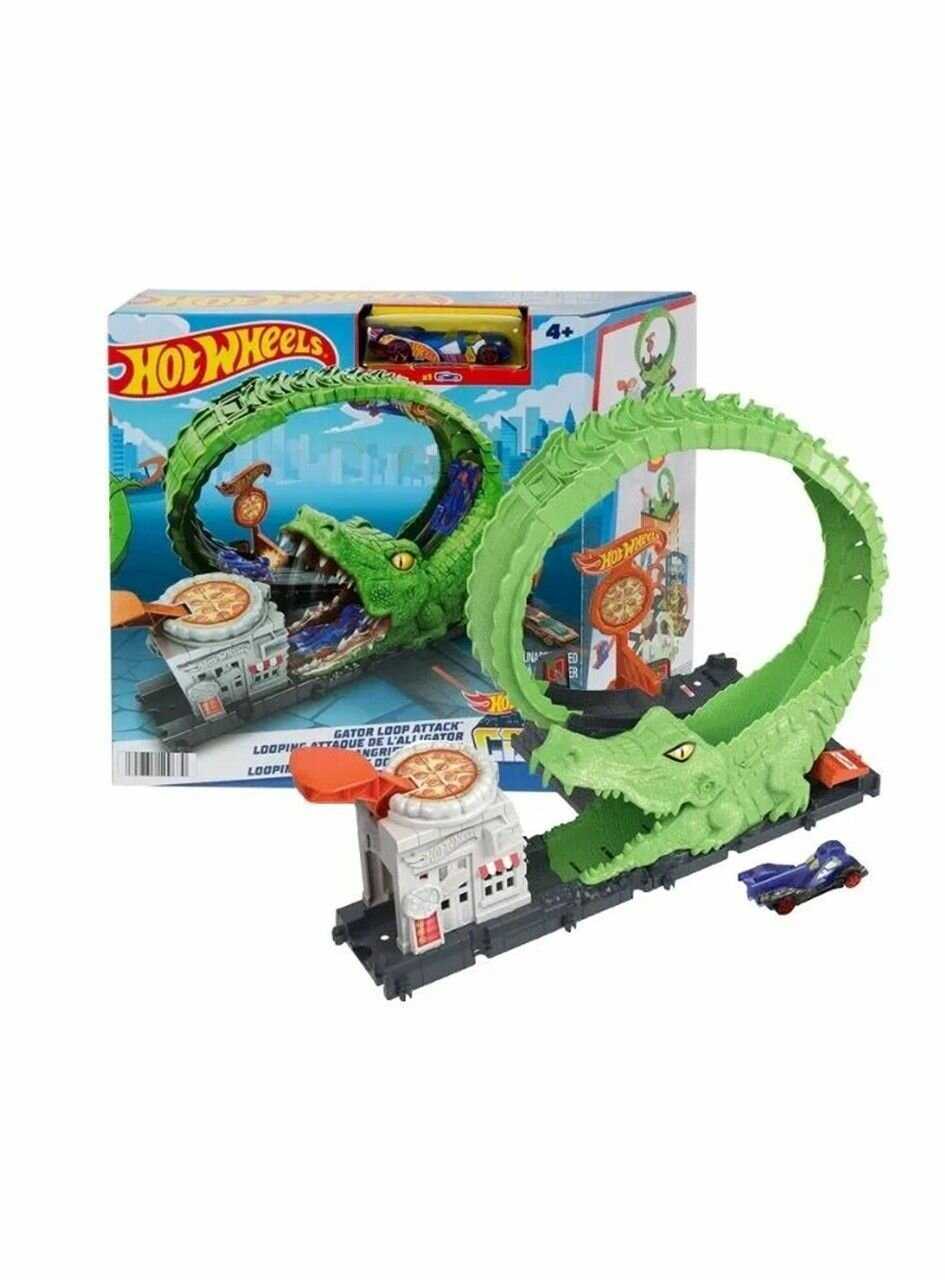 Набор игровой Hot Wheels Атака аллигатора (HKX39)