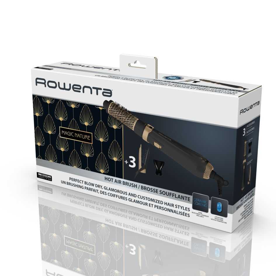 Фен щетка для волос Rowenta Hot Air Brush (CF7826F0) фотография 2