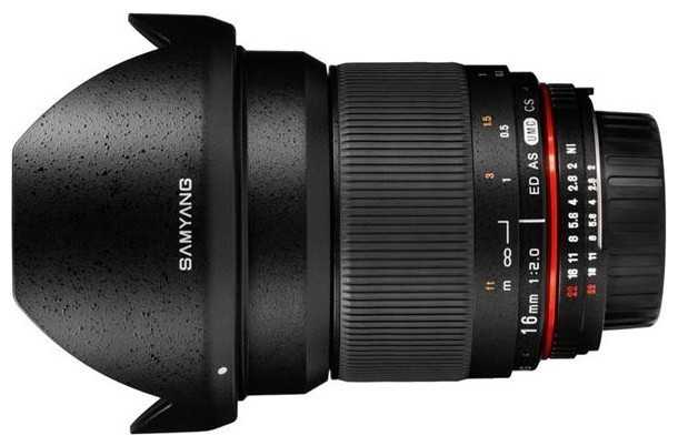 Объектив Samyang 16mm f/2.0 ED AS UMC CS Fujifilm X фотография 2