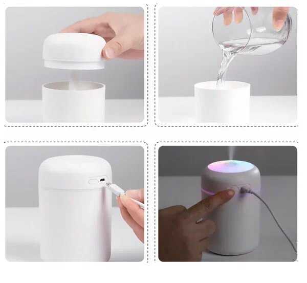 Аромадиффузор-ночник USB Colorful Humidifier H2O фотография 16