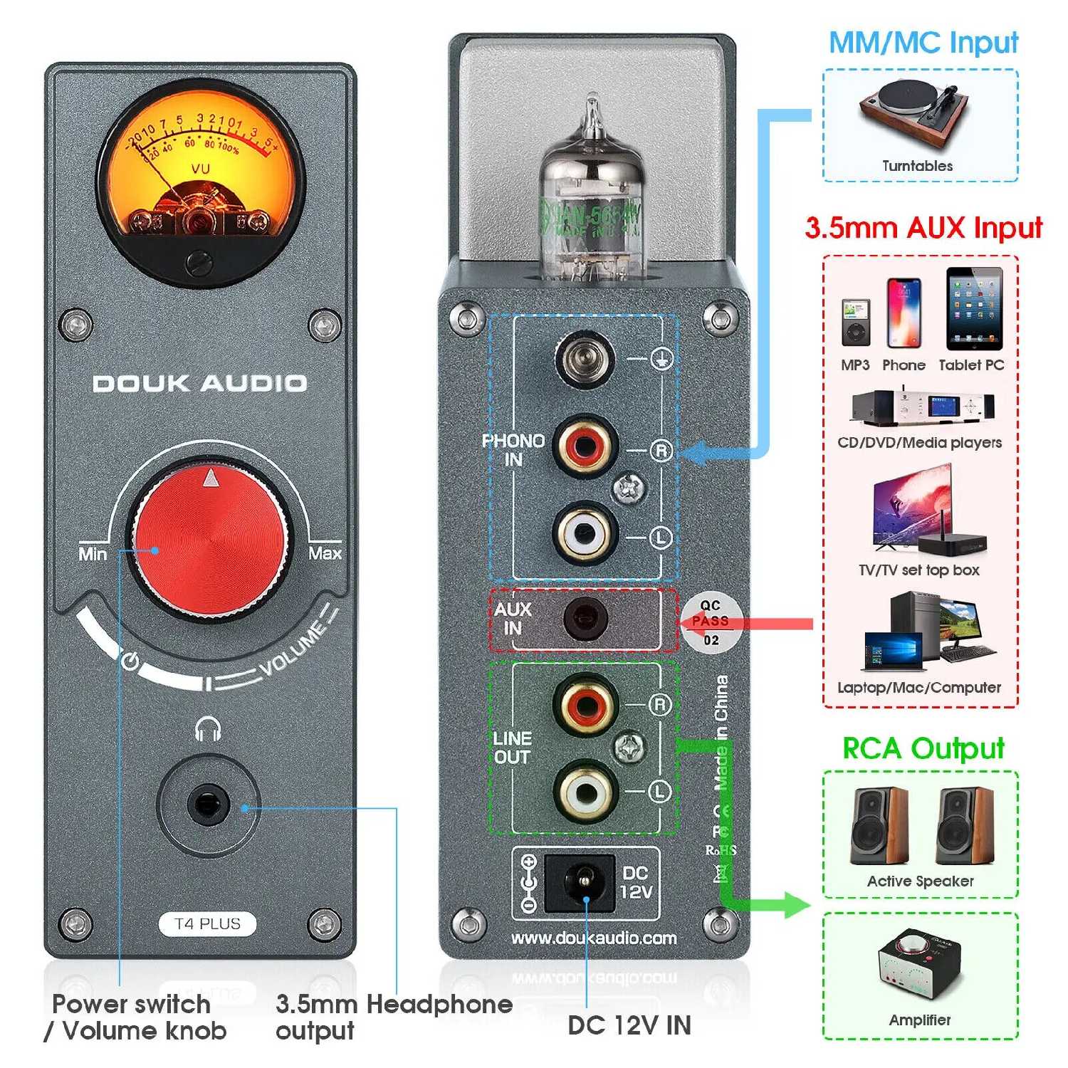 Ламповый предусилитель Douk Audio T4 Plus фотография 5