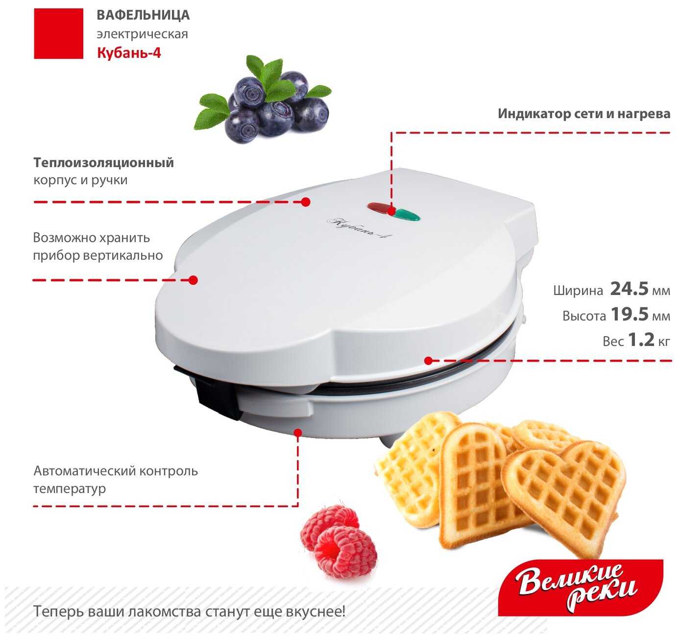 Вафельница Великие реки Кубань-4 (2022) фотография 1