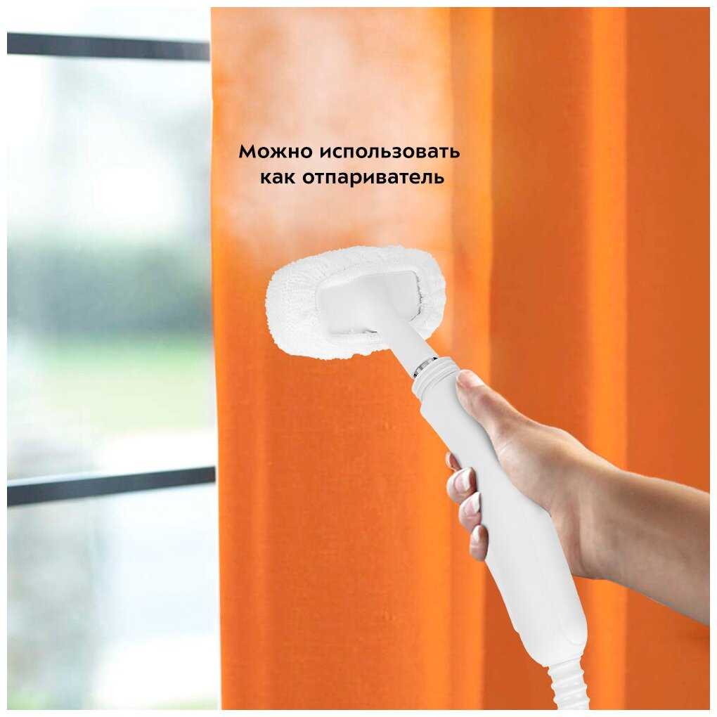 Пароочиститель Kitfort КТ-9109-1 бело-фиолетовый фотография 5