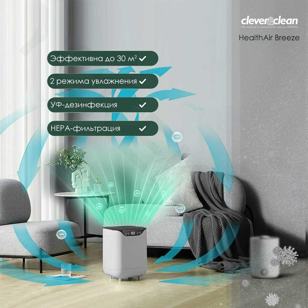 Увлажнитель Clever&Clean HealthAir Breeze фотография 2