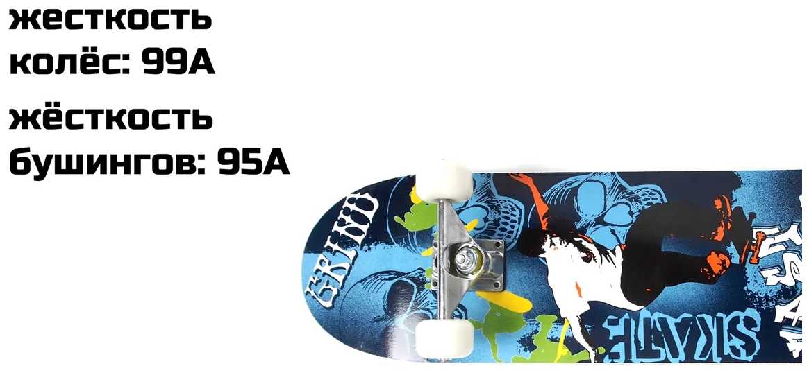 Скейтборд PRO TREK 80 х 20см фотография 2