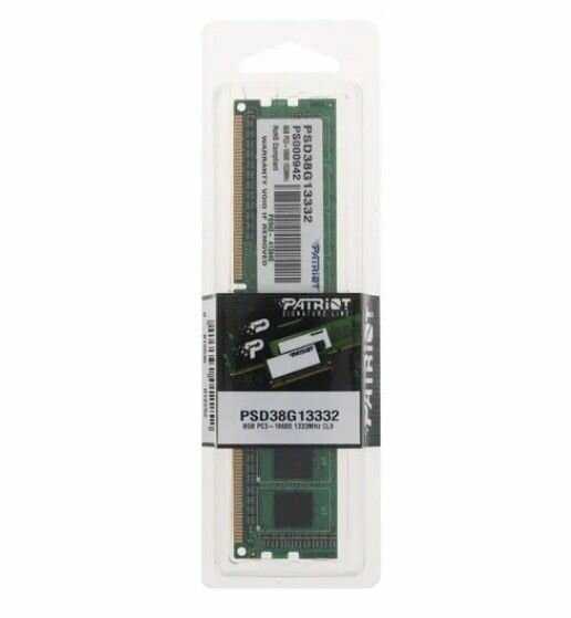 Оперативная память Patriot Memory SL 8 ГБ DDR3 DIMM CL9 (PSD38G13332) фотография 17