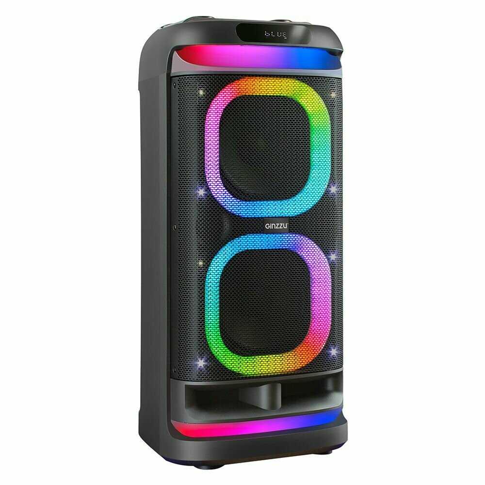 Портативная беспроводная блютуз колонка Акустическая система MIDI Ginzzu GM-115 RONDO с Bluetooth 5.0, 1600Вт(PMPO) фотография 4