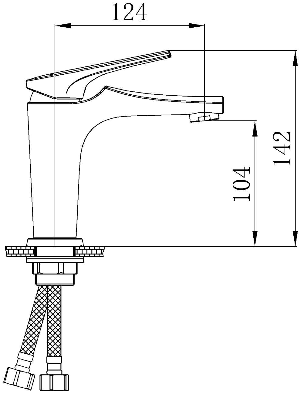 Смеситель для душа Ростовская Мануфактура Сантехники SL122-001F хром, рычажный фотография 1