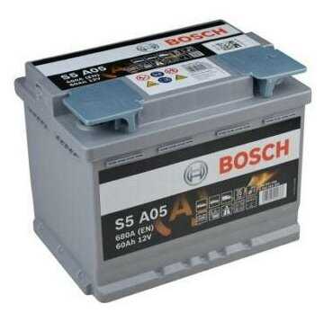 Автомобильный аккумулятор Bosch S5 A05 AGM (0 092 S5A 050) 242х175х190 фотография 1