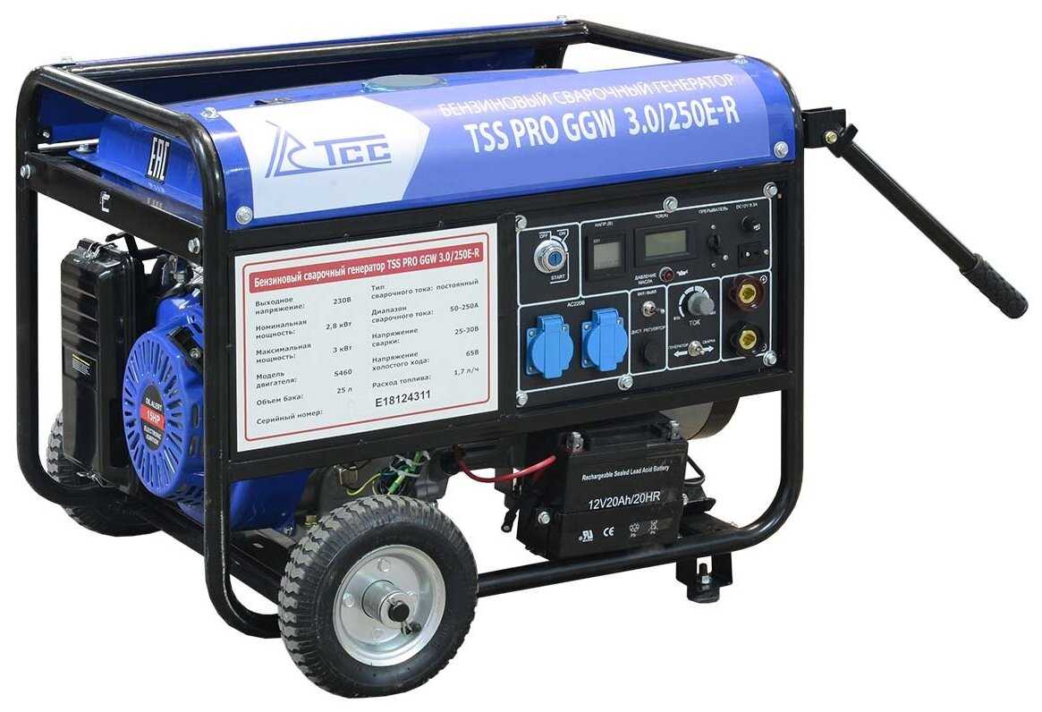 Бензиновый генератор ТСС GGW 3.0/250E-R фотография 1