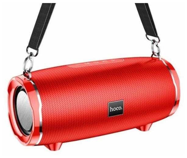 Колонка Hoco HC5, Bluetooth 5.0, 2х15W, аккумулятор: 3600mAh, размер: 292х139х132мм, цвет: Red фотография 7