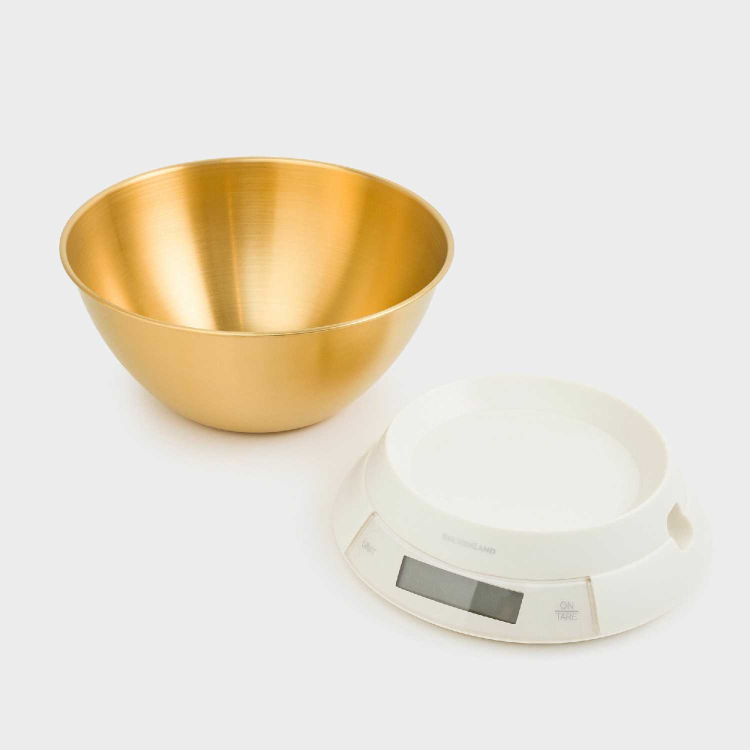 Весы кухонные электронные с миской (Classic gold) фотография 2