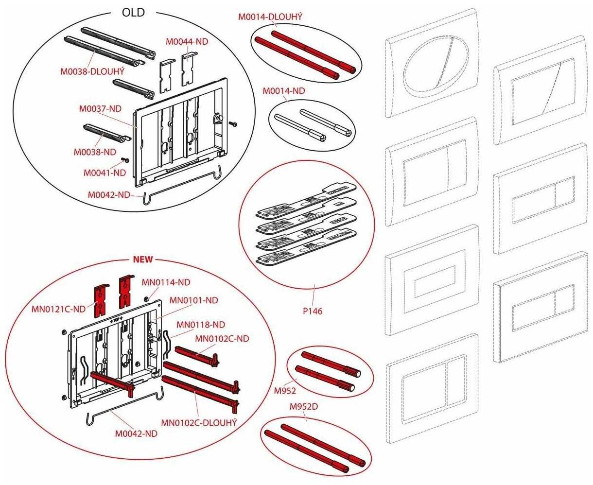 AlcaPlast M278 Кнопка смыва, черная матовая фотография 10