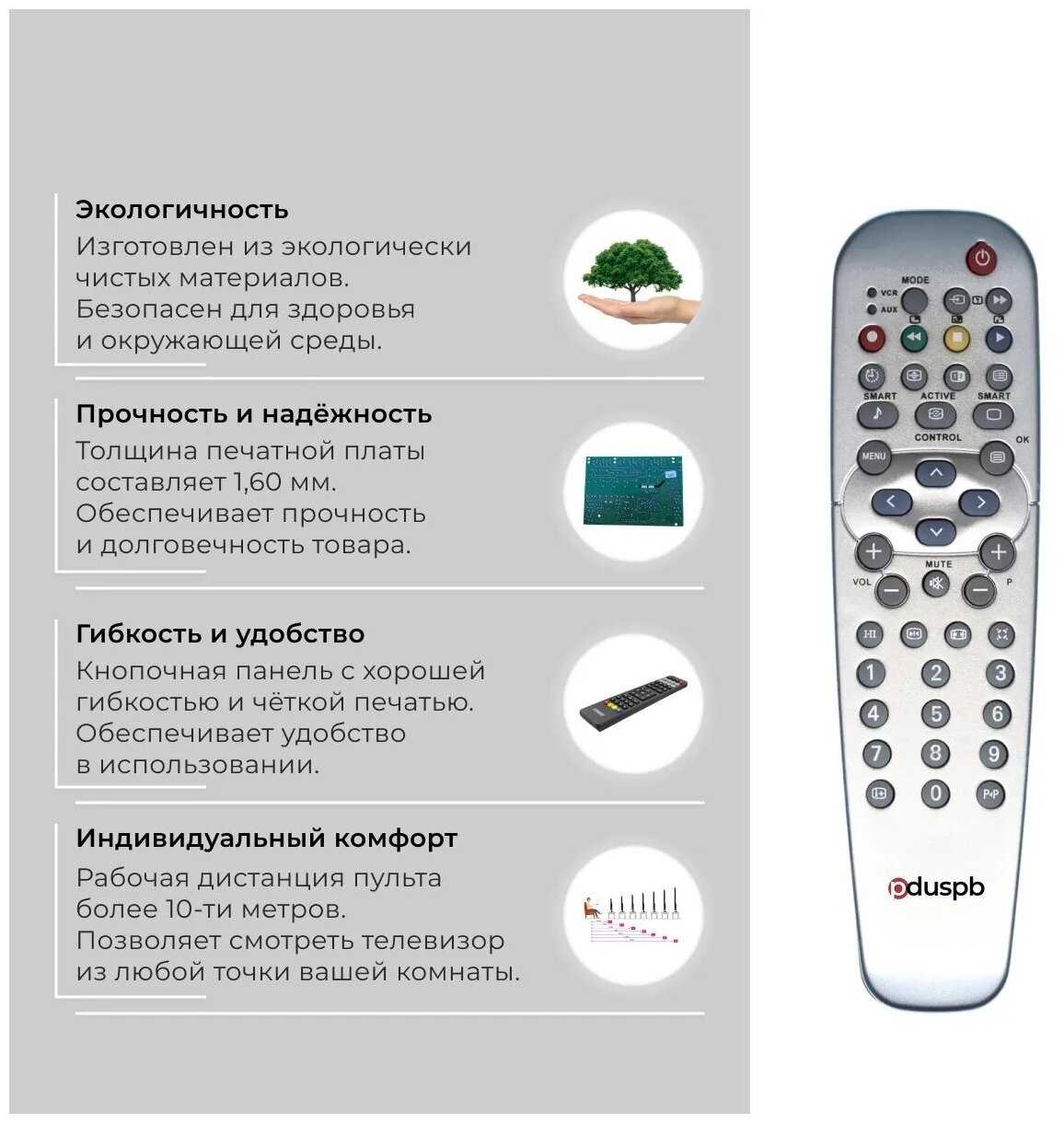 Пульт PDUSPB для Philips RC19042011/01 (RC19042004/01, RC-19042003/01) фотография 1