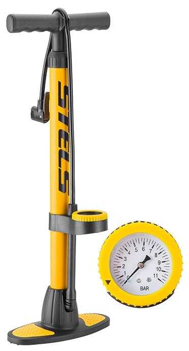 Напольный велонасос STELS THP-2001A, пластик