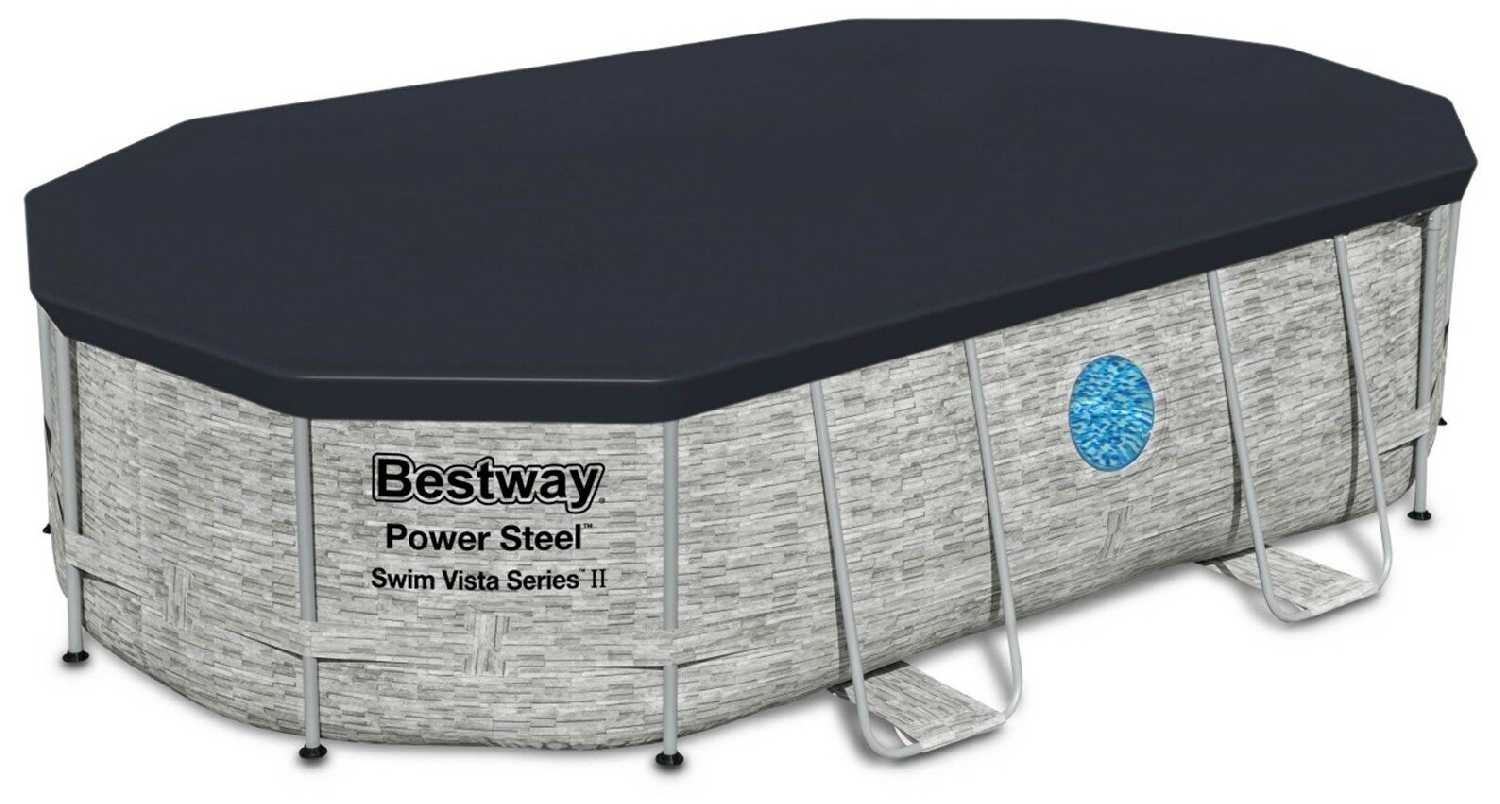 Каркасный бассейн Bestway Power Steel Swim Vista Series II фотография 14