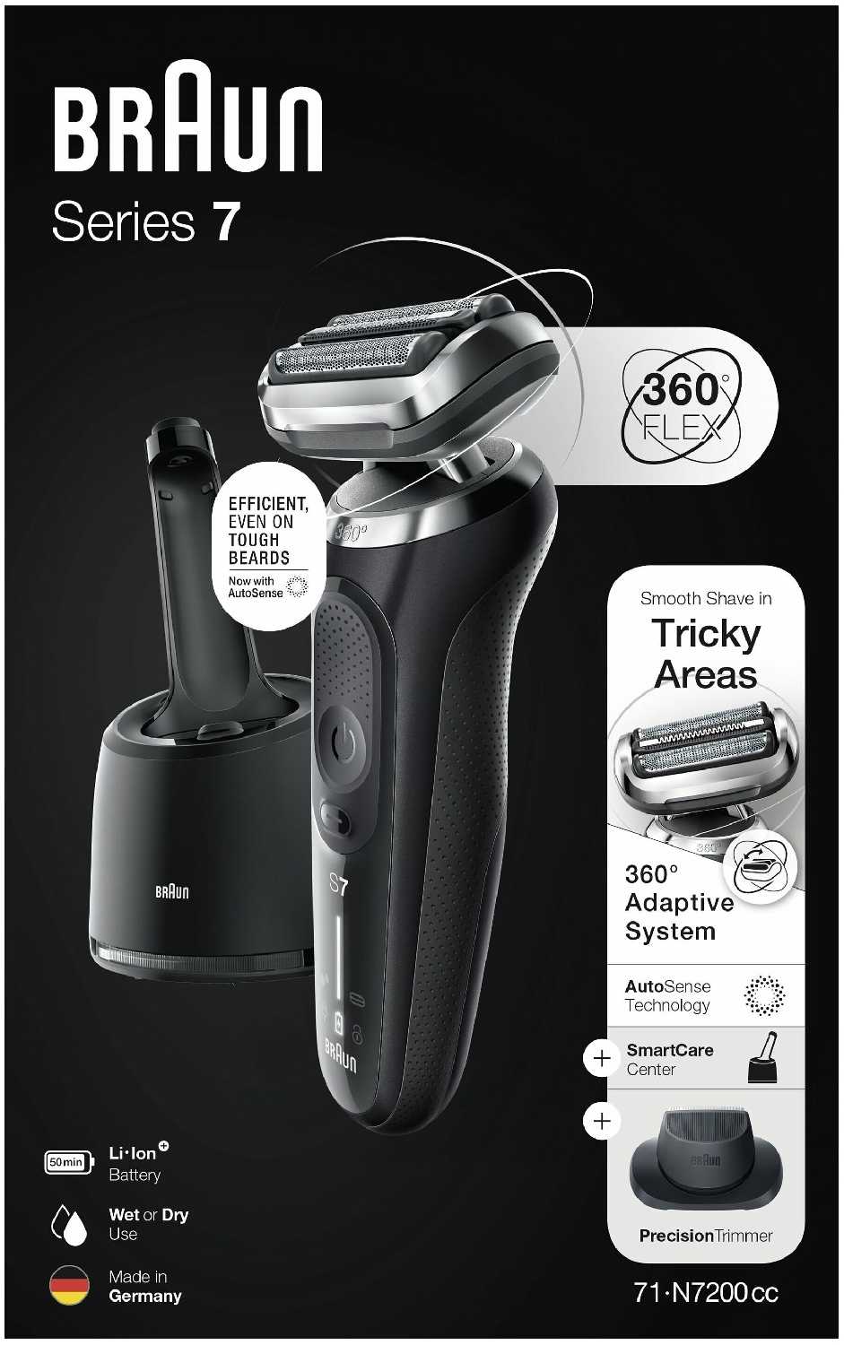 Электробритва Braun Series 7 71-S7200cc/N7200cc фотография 14