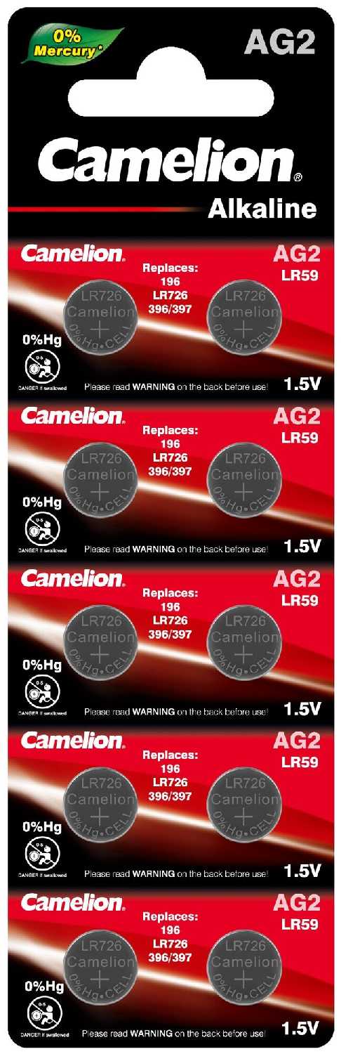 Батарейка для часов Camelion G 2 BL-10 Mercury Fr (396A/LR726/196) фотография 1