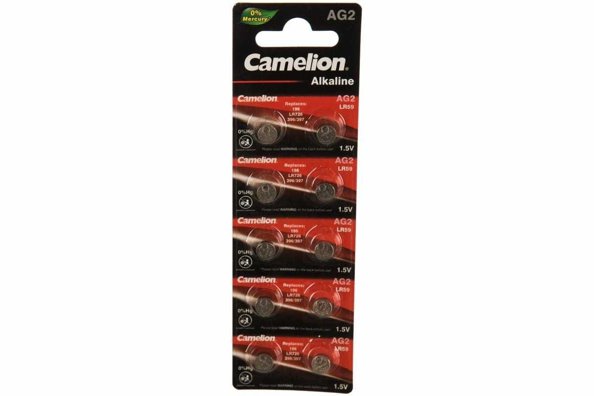 Батарейка для часов Camelion G 2 BL-10 Mercury Fr (396A/LR726/196) фотография 2