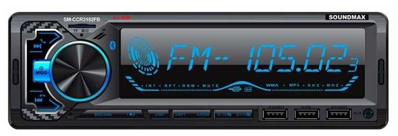 Автомагнитола Soundmax SM-CCR3182FB 1DIN 4x50Вт фотография 5