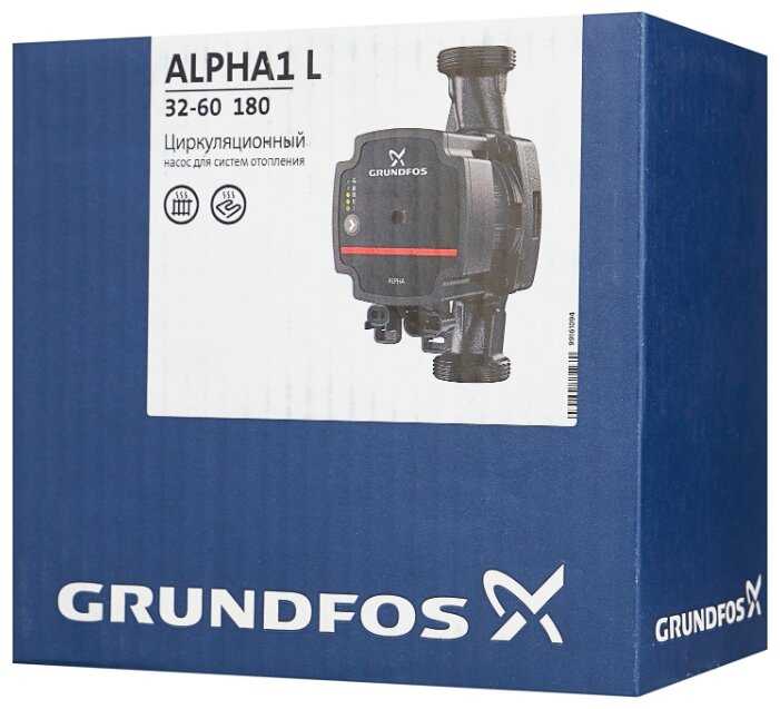 Циркуляционный насос Grundfos ALPHA1 L 32-60 180 (45 Вт) фотография 5