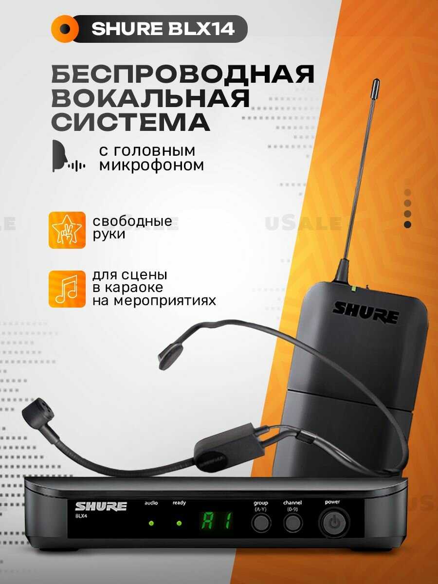Беспроводная система SHURE BLX288E/PG58 фотография 30